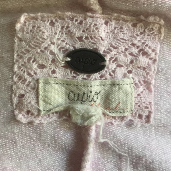 Cupio tunic length sweatshirt in pale pink, M - Picture 5 of 6